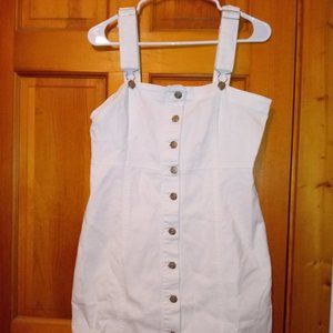 Forever 21 White Overall Dress